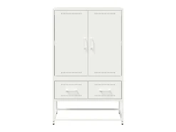 Aparador de acero blanco 68x39x111,5 cm