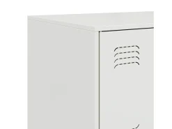 Aparador de acero blanco 67x39x73 cm