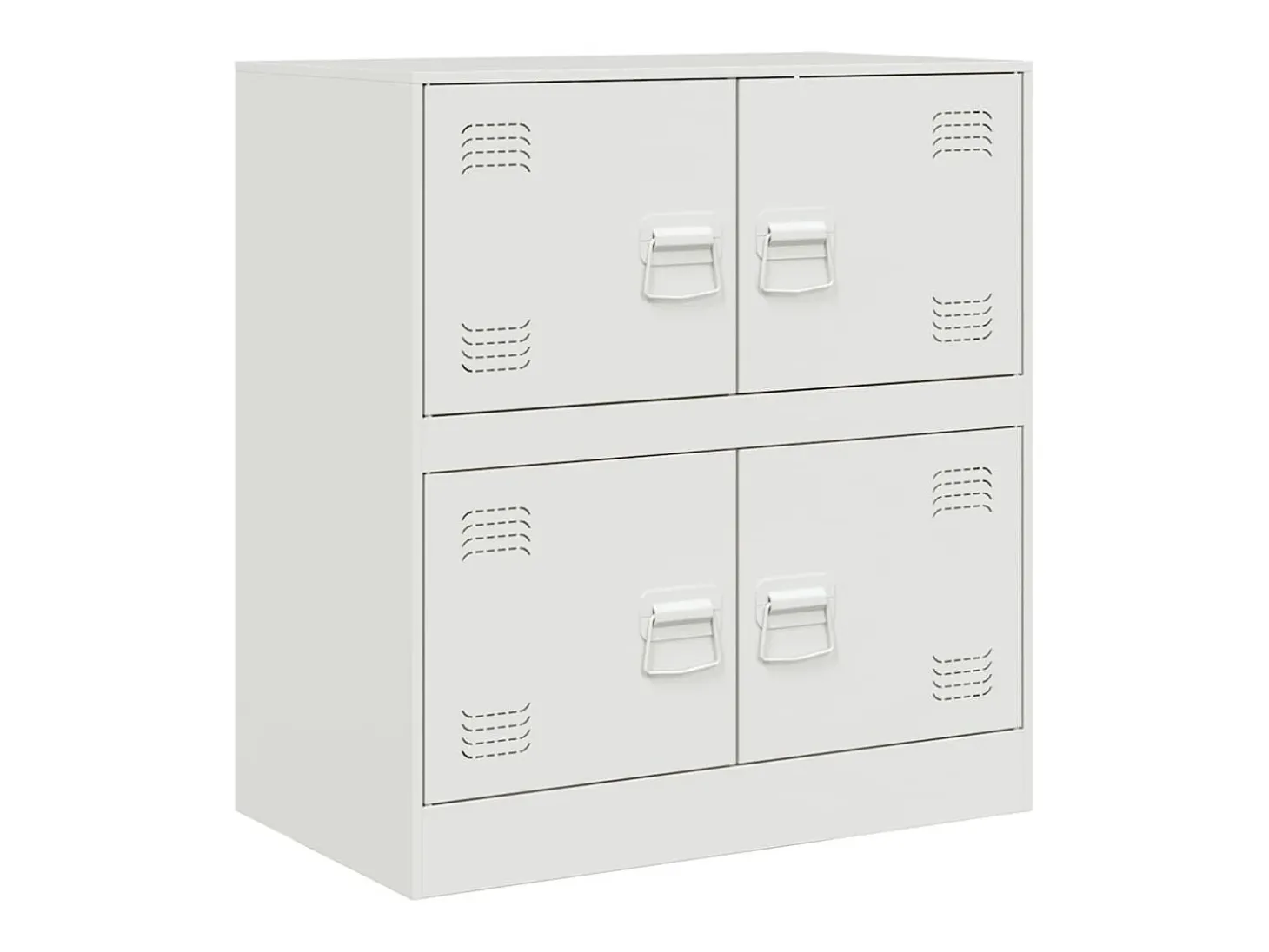 Aparador de acero blanco 67x39x73 cm