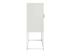 Aparador de acero blanco 68x39x107 cm