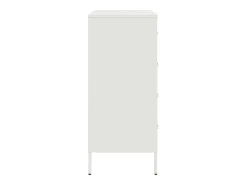 Aparador de acero blanco 68x39x89 cm