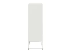 Aparador de acero blanco 68,5x38,5x123,5 cm