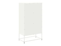 Aparador de acero blanco 68,5x38,5x123,5 cm