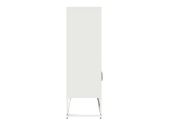 Aparador de acero blanco 68x39x123 cm