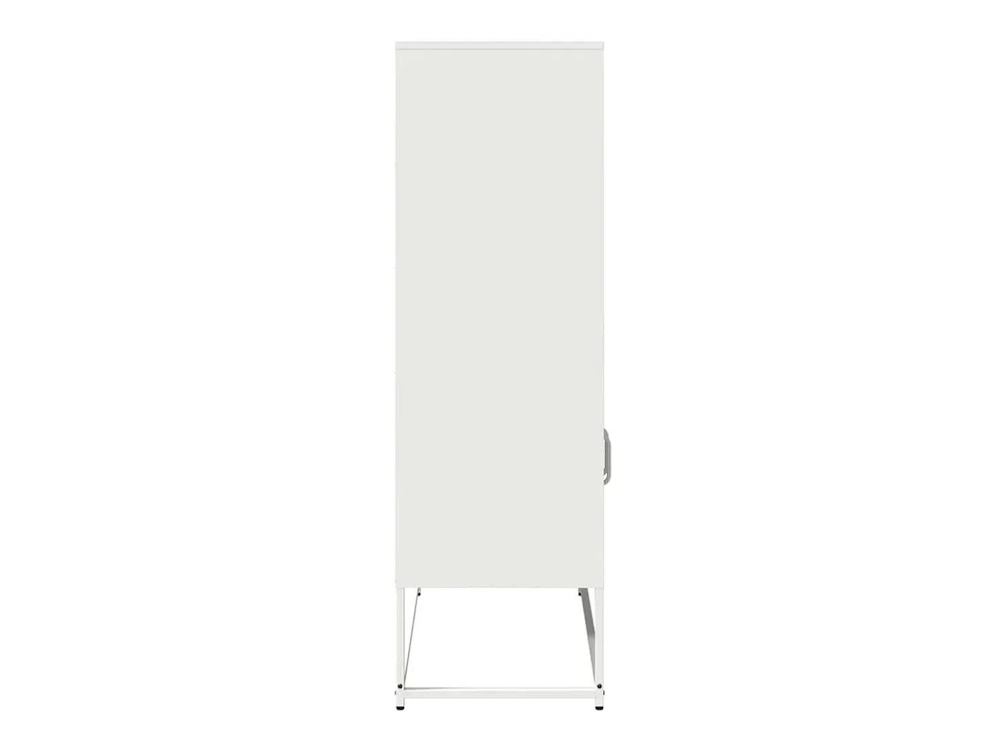 Aparador de acero blanco 68x39x123 cm