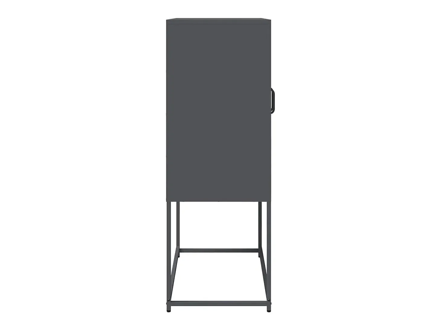 Aparador de acero gris antracita 68x39x107 cm