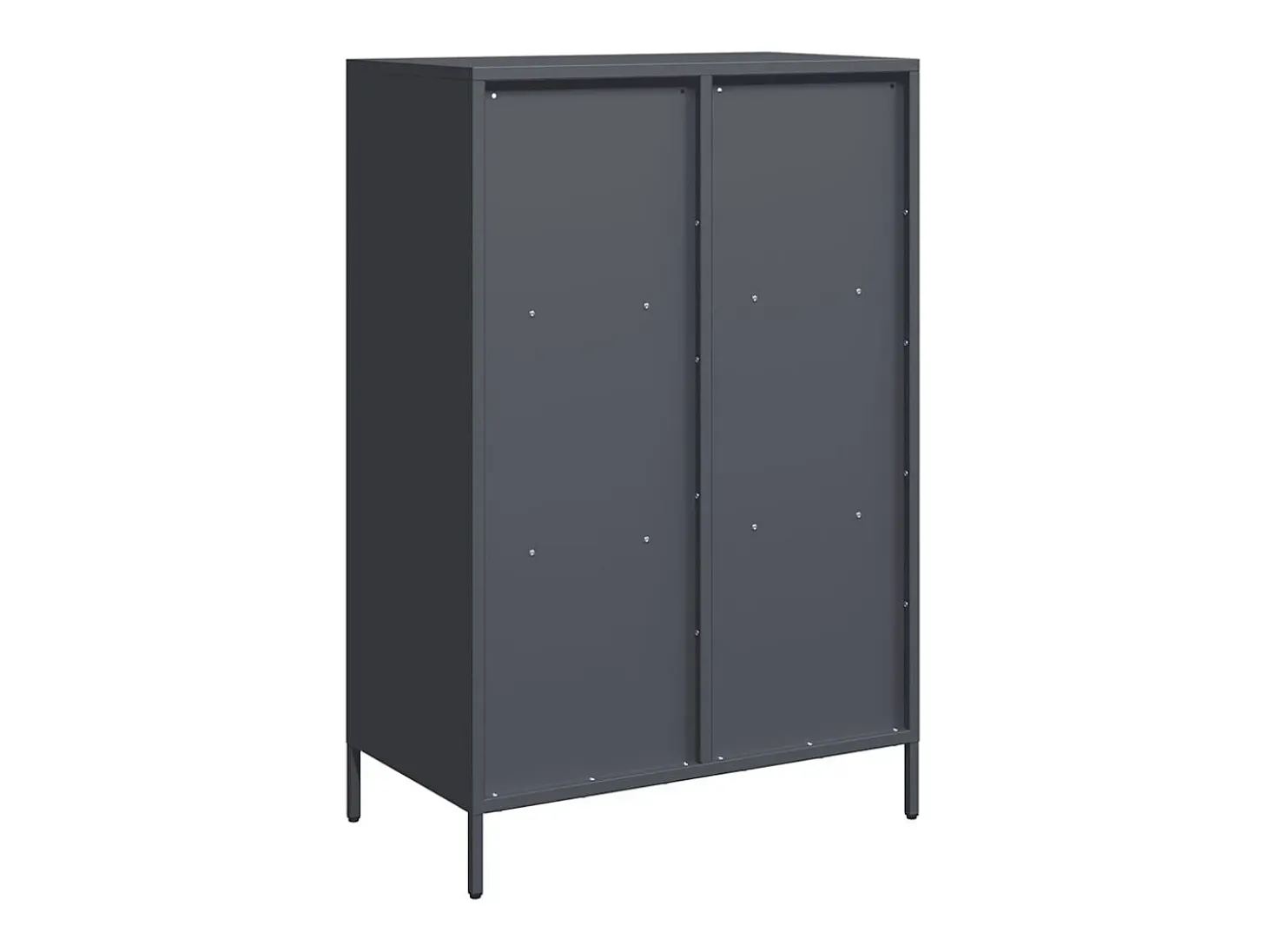 Aparador de acero gris antracita 68x39x103,5 cm