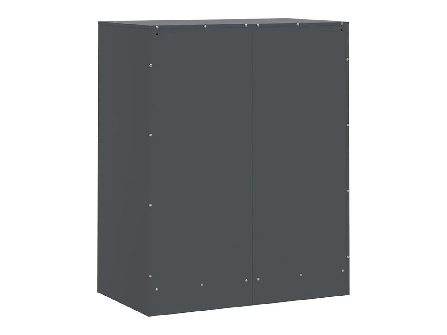 Aparador de acero gris antracita 67x39x83 cm