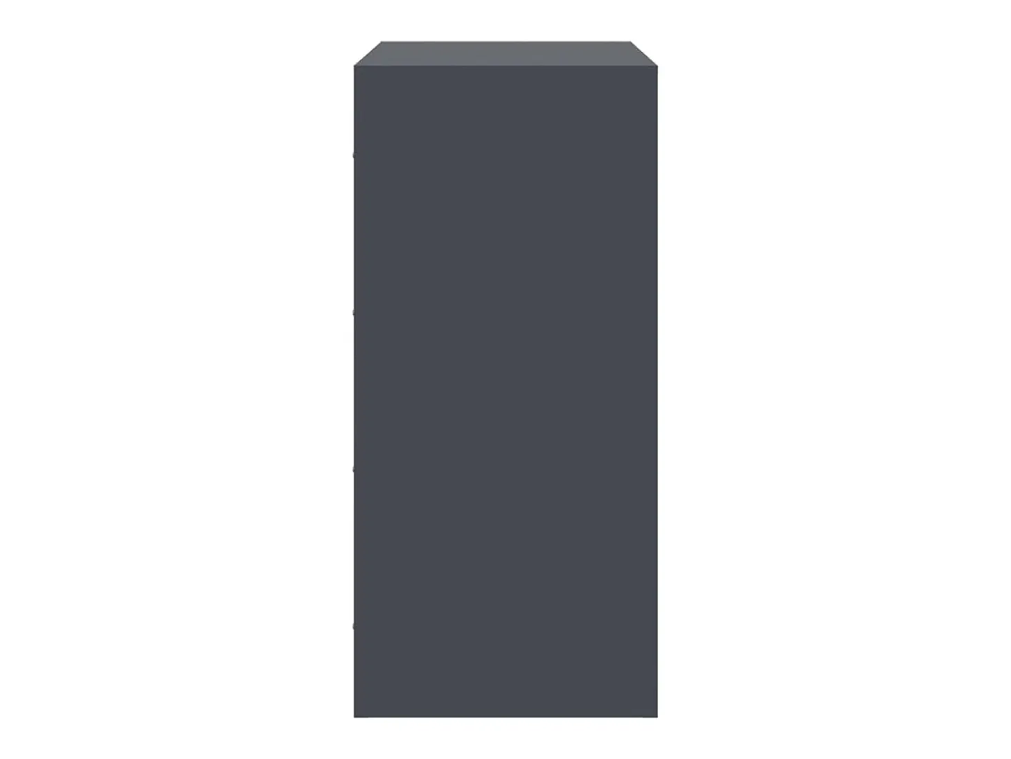 Aparador de acero gris antracita 67x39x83 cm