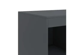 Aparador de acero gris antracita 67x39x95 cm
