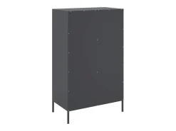 Aparador de acero gris antracita 68x39x113 cm