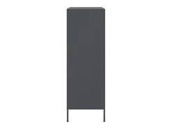 Aparador de acero gris antracita 68x39x113 cm