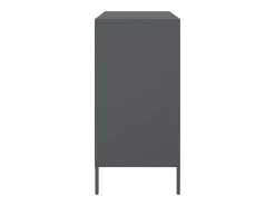Aparador de acero gris antracita 68x39x79 cm