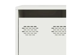 Aparador de acero laminado en frío blanco 135x39x103,5 cm