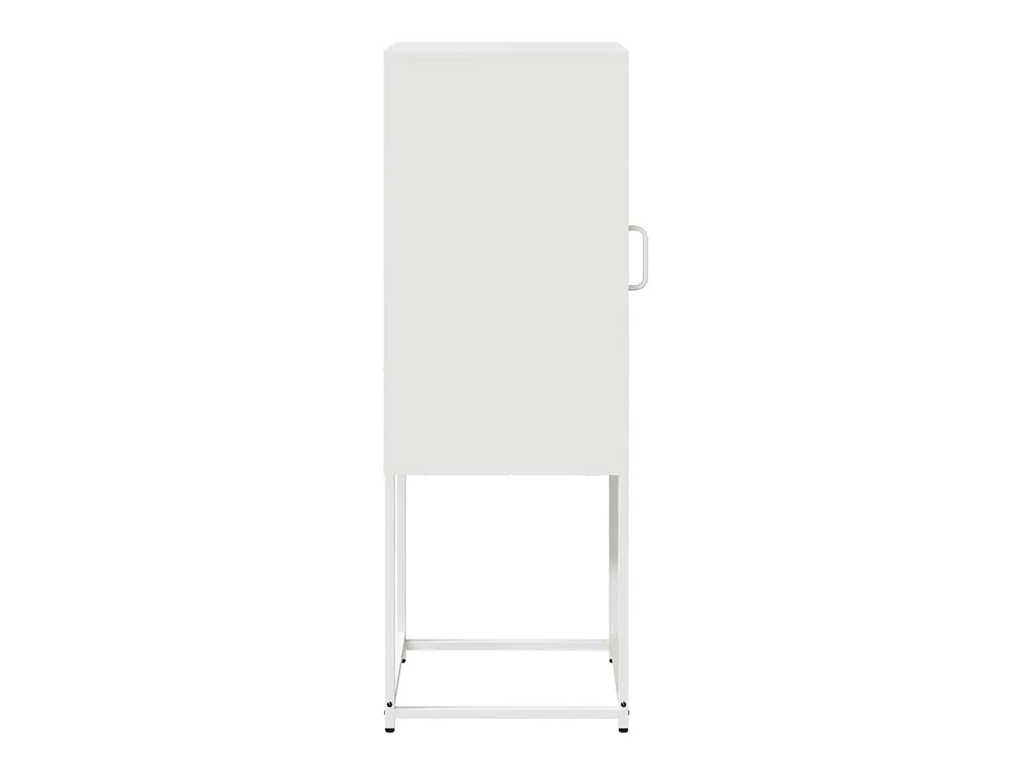 Aparador de acero laminado en frío blanco 36x39x107 cm