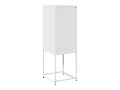 Aparador de acero laminado en frío blanco 36x39x107 cm