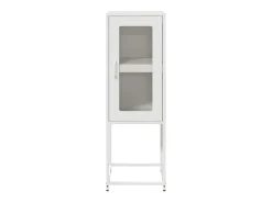 Aparador de acero laminado en frío blanco 36x39x107 cm