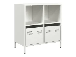 Aparador de acero laminado en frío blanco 68x39x73,5 cm