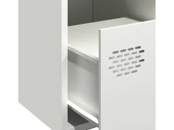 Aparador de acero laminado en frío blanco 68x39x73,5 cm