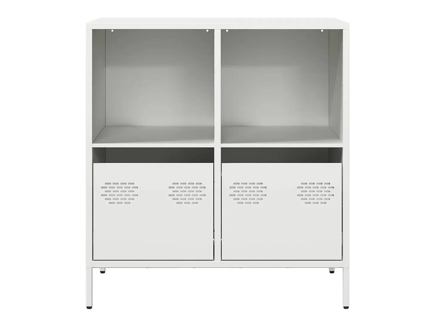 Aparador de acero laminado en frío blanco 68x39x73,5 cm
