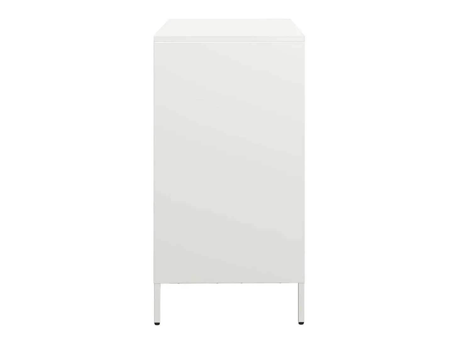 Aparador de acero laminado en frío blanco 68x39x73,5 cm