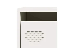 Aparador de acero laminado en frío blanco 68x39x73,5 cm