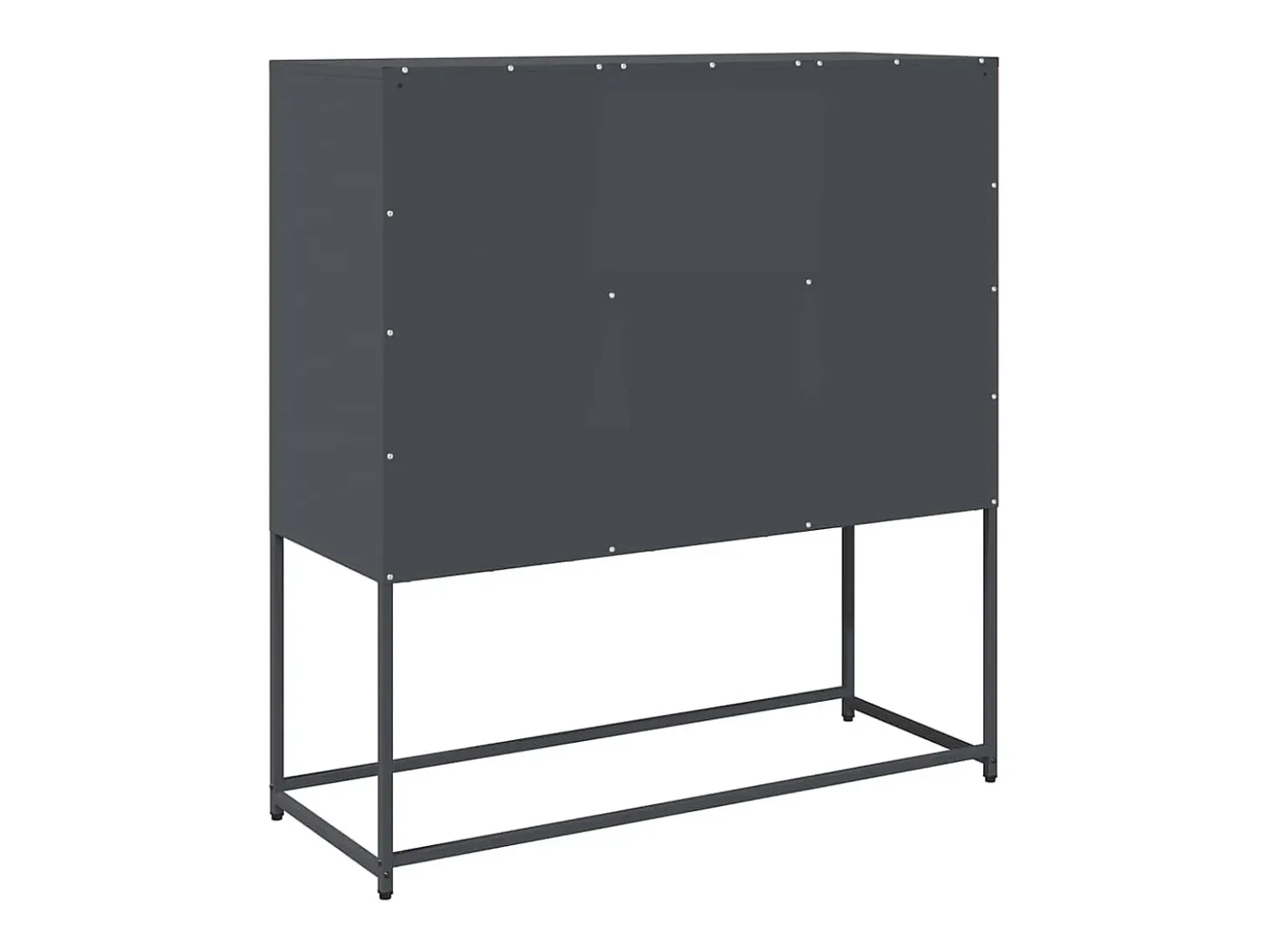 Aparador de acero laminado en frío antracita 100,5x39x107 cm