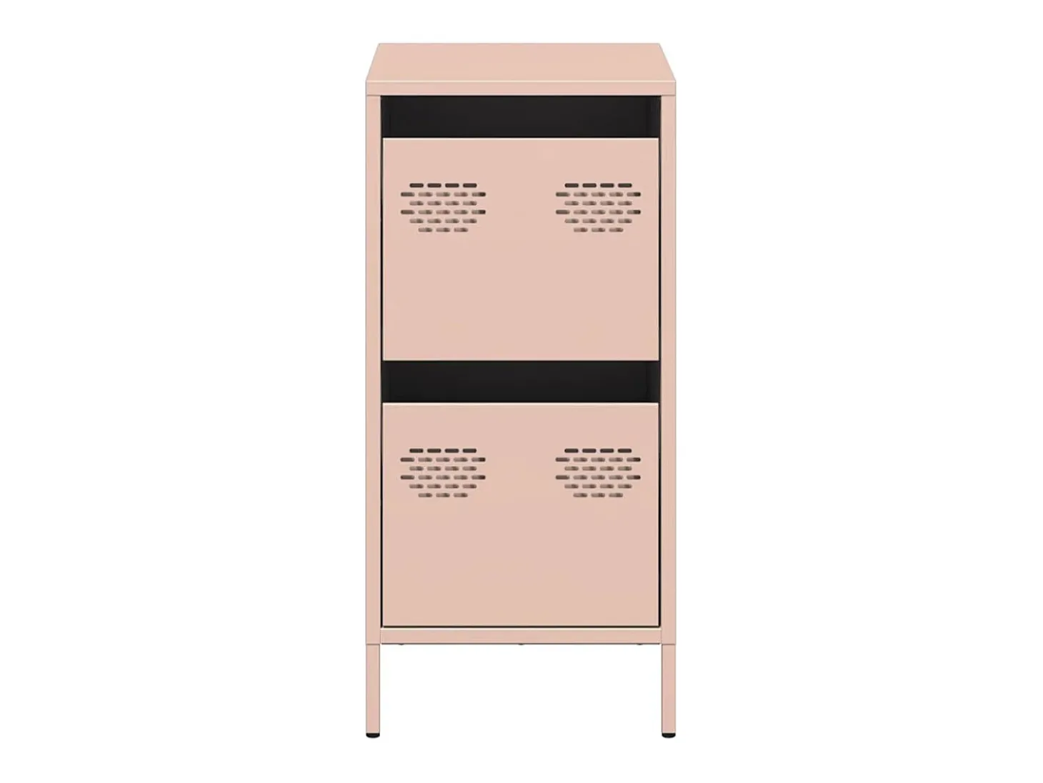 Aparador de acero laminado en frío rosa 35x39x73,5 cm