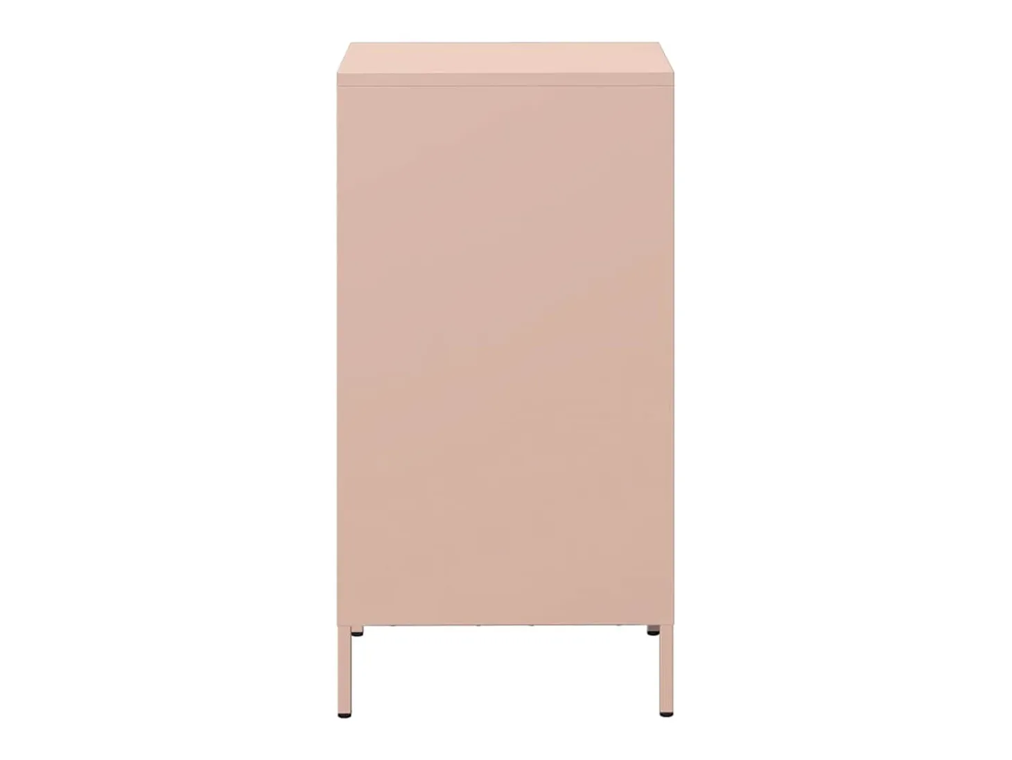 Aparador de acero laminado en frío rosa 35x39x73,5 cm