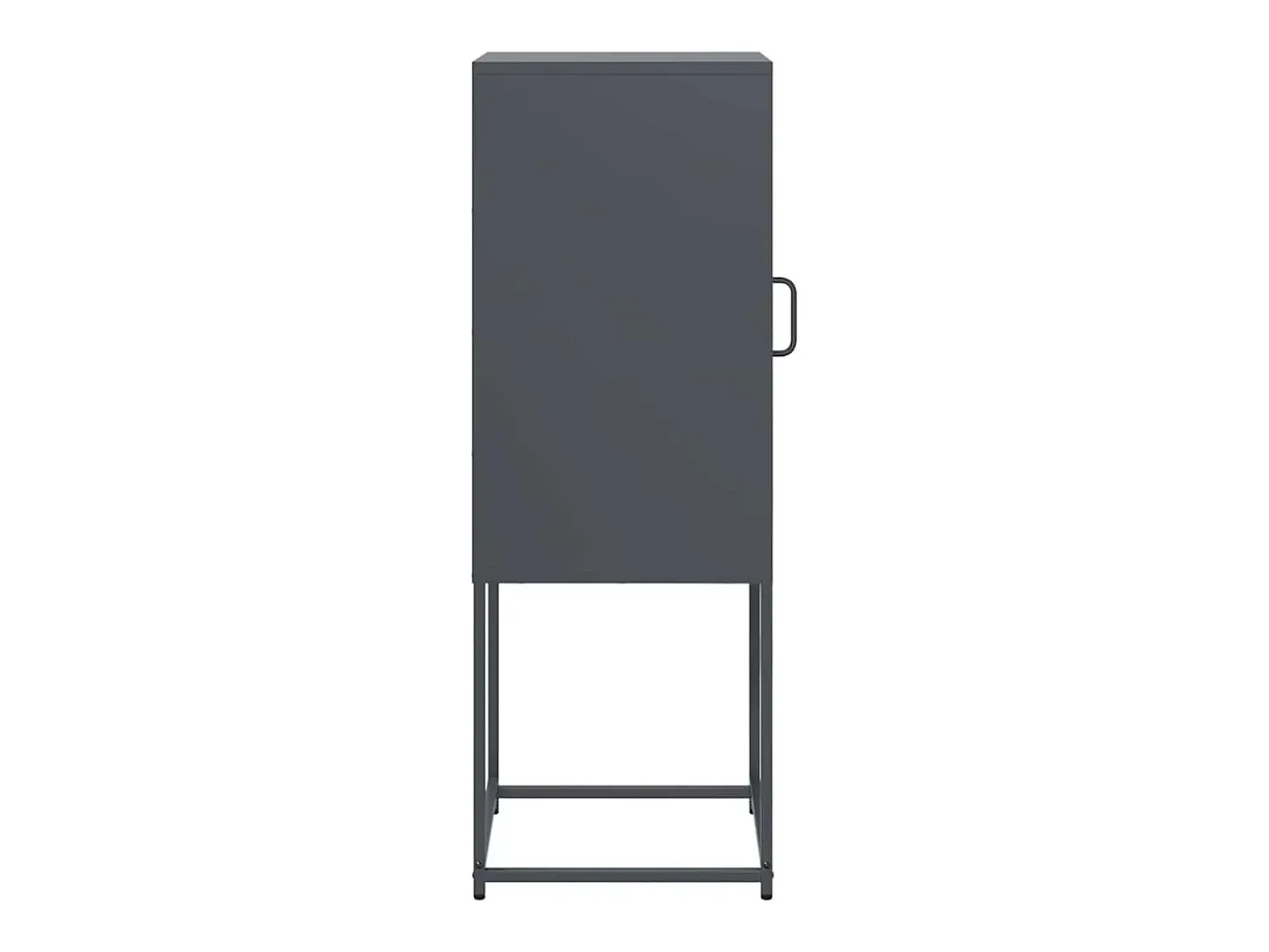 Aparador de acero laminado en frío gris antracita 36x39x107 cm