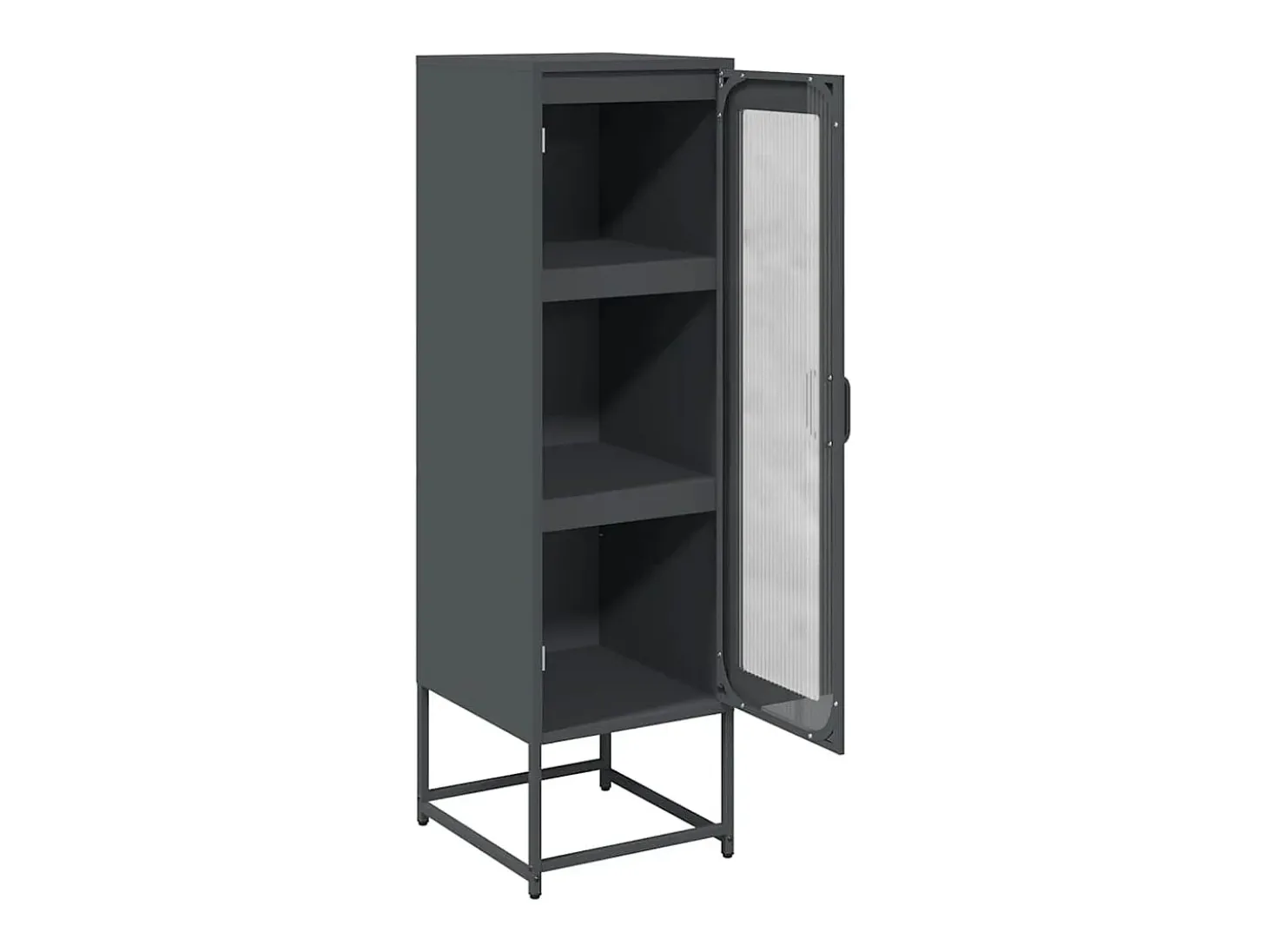 Aparador de acero laminado en frío antracita 36x39x123 cm