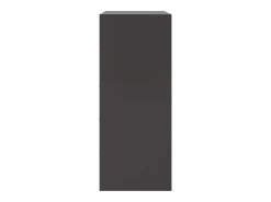 Aparador de acero negro 67x39x95 cm