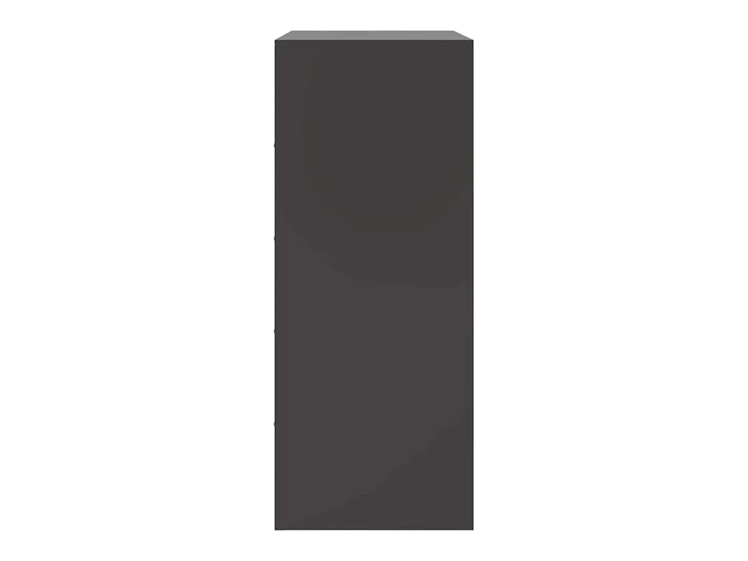 Aparador de acero negro 67x39x95 cm