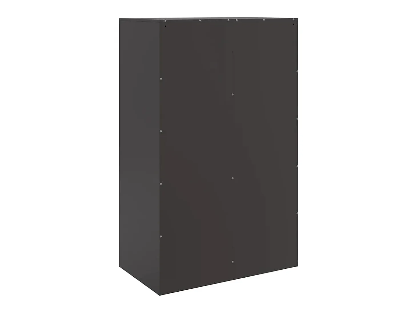 Aparador de acero negro 67x39x95 cm