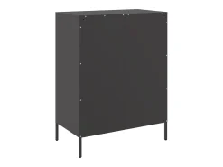 Aparador de acero negro 68x39x89 cm