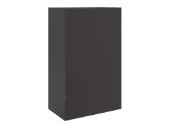 Aparador de acero negro 67x39x107 cm