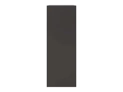 Aparador de acero negro 67x39x107 cm