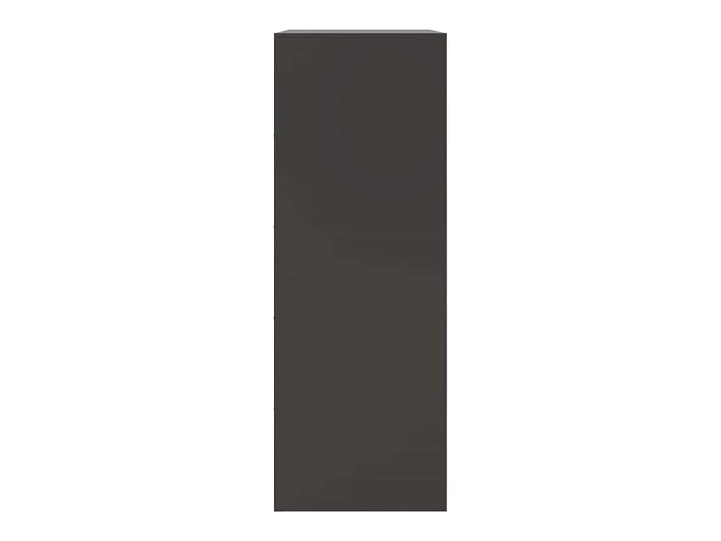 Aparador de acero negro 67x39x107 cm