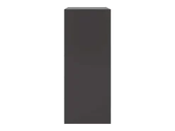 Aparador de acero negro 67x39x95 cm