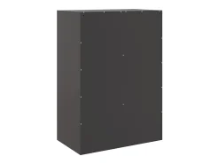 Aparador de acero negro 67x39x95 cm