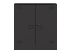 Aparador de acero negro 67x39x73 cm