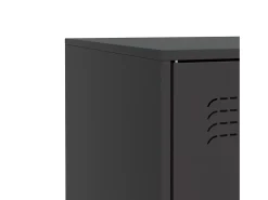 Aparador de acero negro 67x39x73 cm