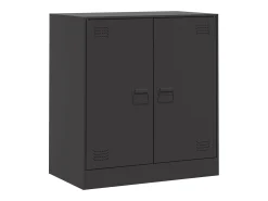Aparador de acero negro 67x39x73 cm