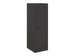 Aparador de acero negro 34,5x39x107 cm