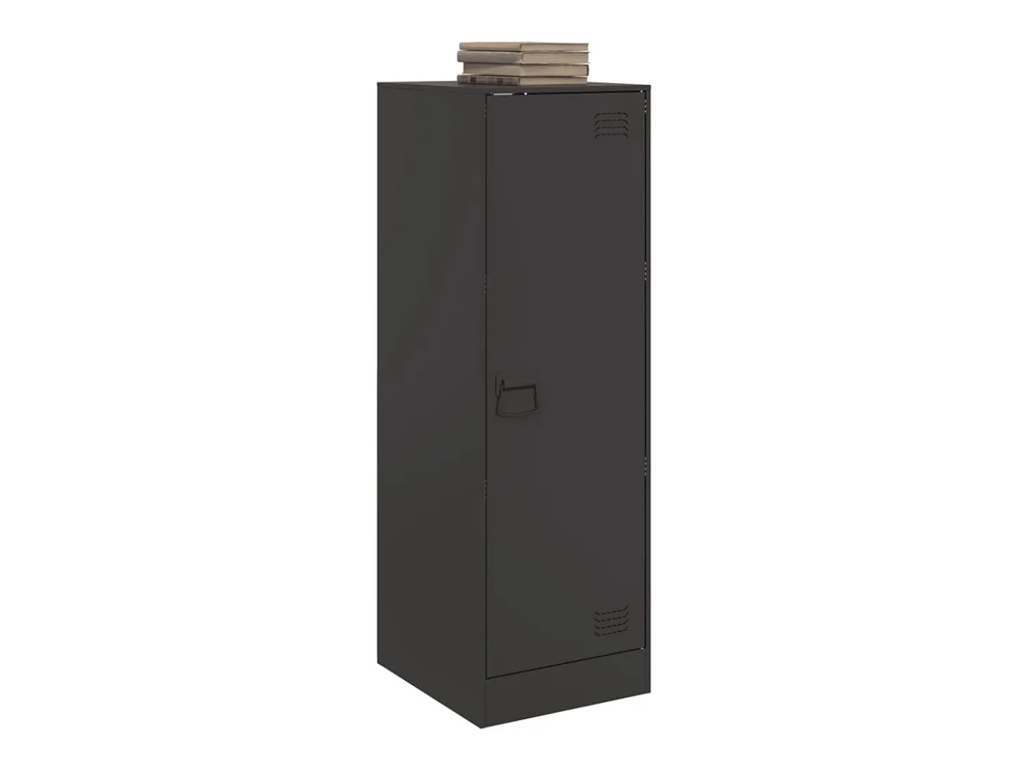 Aparador de acero negro 34,5x39x107 cm