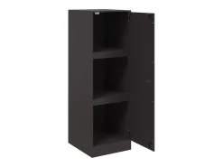 Aparador de acero negro 34,5x39x107 cm