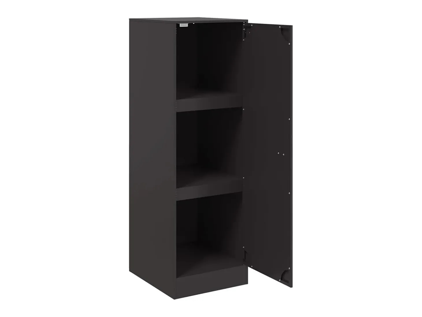 Aparador de acero negro 34,5x39x107 cm