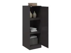 Aparador de acero negro 34,5x39x107 cm
