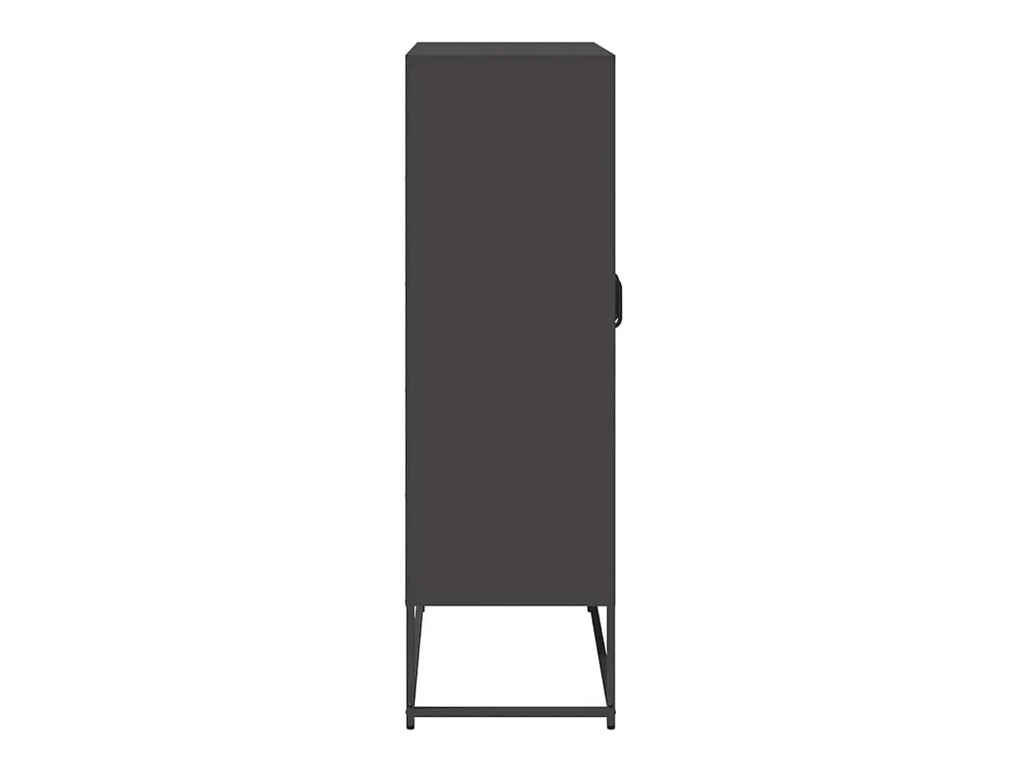 Aparador de acero negro 68x39x123 cm