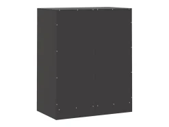 Aparador de acero negro 67x39x83 cm